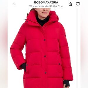 BCBGMaxAzria Vibrant Red Puffer Jacket